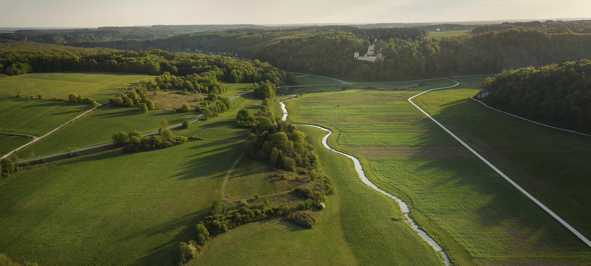 Blick ins Hürbetal vom Stettberg