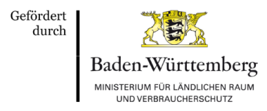 Logo gefördert durch Ministerium für Ländlichen Raum und Verbraucherschutz Baden-Württemberg